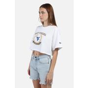 West Virginia Hype And Vice Giant Logo Track Top Cropped Tee